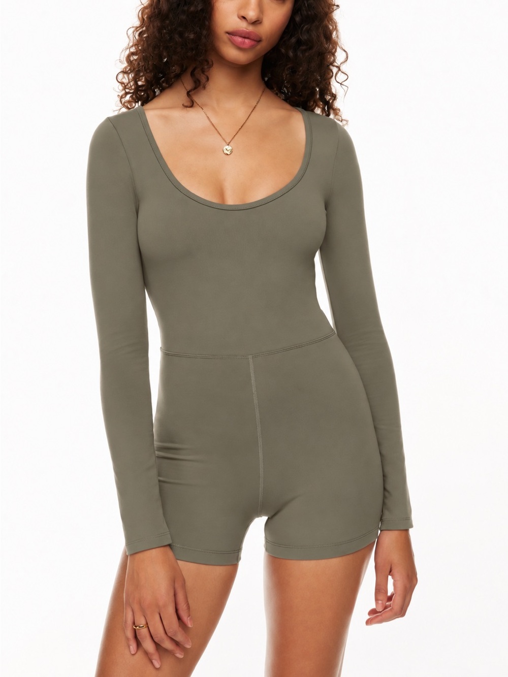Aritzia Olive Green Romper